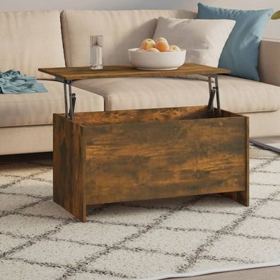 vidaXL Couchtisch Räuchereiche 102x55,5x52,5 cm Holzwerkstoff