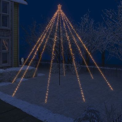vidaXL LED-Lichterkette Weihnachtsbaum Indoor Outdoor 800 LEDs 5 m