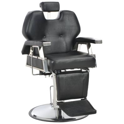 vidaXL Friseurstuhl Schwarz 72×68×98 cm Kunstleder