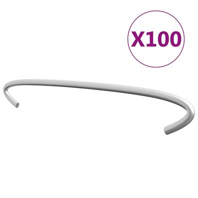 vidaXL Gabionen-Distanzhalter 100 Stk. Verzinkter Stahl 20 cm