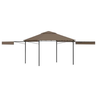 vidaXL Pavillon mit Doppelt Erweiterten Dächern 3x3x2,75 cm 180 g/m²