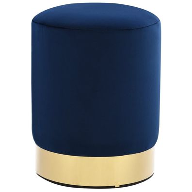 vidaXL Hocker Blau und Golden Samt