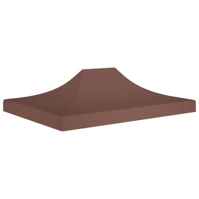 vidaXL Partyzelt-Dach 4,5x3 m Braun 270 g/m²