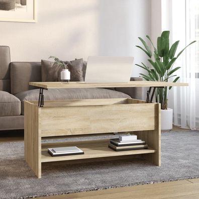 vidaXL Couchtisch Sonoma-Eiche 80x50x40 cm Holzwerkstoff