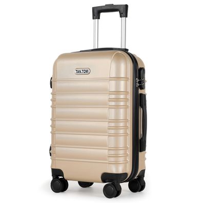 TAN. TOMI Koffer Zwillingsrollen Reisekoffer Koffer Trolleys Hartschale (M/ L/ XL)