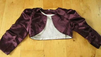 NEU Festliches Bolero in Farbe Pflaume Gr 128 Neuware