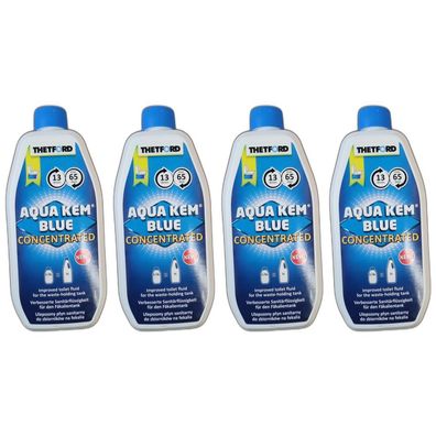 26,30EUR/1l 4 x Thetford Aqua Kem Blue Konzentrat Sanitärzusatz 780ml