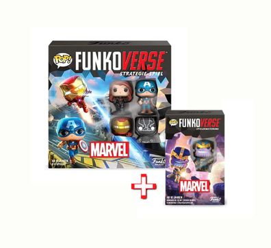 Funko - Strategie-Spiel - Funkoverse Marvel + Erweiterung Gesellschaftsspiel