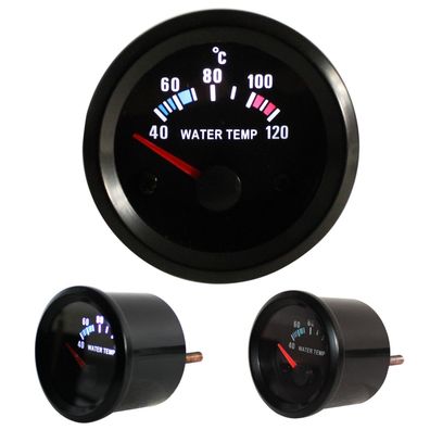 Jom Youngtimer ZusatzInstrument Wassertemperatur Anzeige Instrument 52mm Schwarz