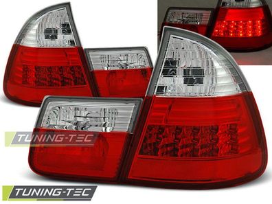 BMW E46 Touring LED Rückleuchten, Heckleuchten Rot-klar Glas, Blinker 99-2005