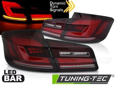 BMW F10, 5er Voll LED Rückleuchten, Rot-Smoke Dynamik Blinker 2010-2016, SEQ