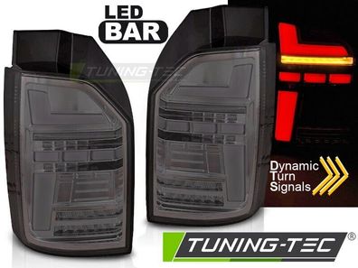 VW T6.1 LED Lightbar Rückleuchten Grau Smoke SEQ Blinker, Lauflicht, Heckk. 2020-