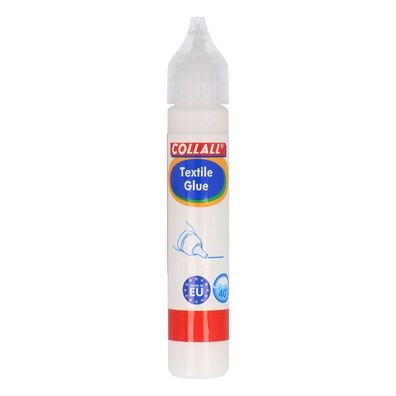 Collall Textilkleber Stift auf Wasserbasis, Handlicher Textil Klebe-Stift, 25ml