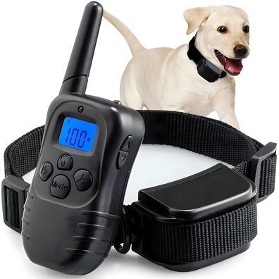 Hunde Band, Hundetrainingshalsband Waaserdicht, Schwarz Retoo