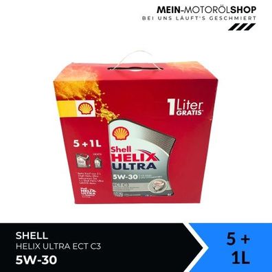 Shell Helix Ultra ECT C3 5W-30 5 Liter + 1 Liter GRATIS