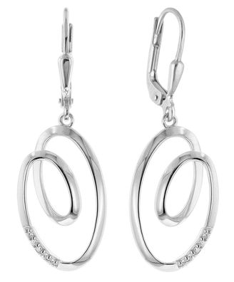 trendor Schmuck Damen-Ohrringe Silber 925 Fantasie Ohrhänger 68356