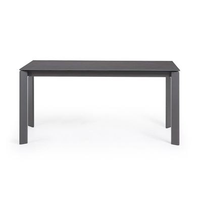 Tisch Axis ausziehbar 160 (220) cm Keramik Grau & anthrazit Beine