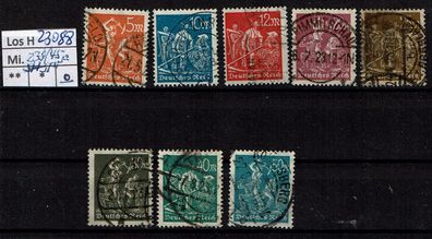 Los H23088: Deutsches Reich Mi. 238/45, gest., gepr. INFLA