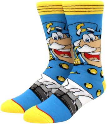 Captain Crunch Socken - PepsiCo Cartoon-Socken in 3/4-Länge - Lustige Motivsocken