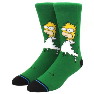 Homer Grüne Socken - The Simpsons Cartoon Heroes Lustige Motiv-Socken