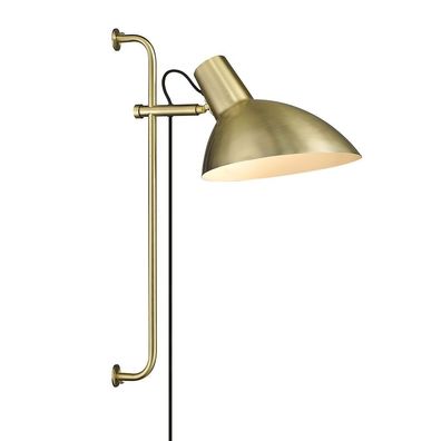 Wandleuchte Metropole in Gold aus Messing