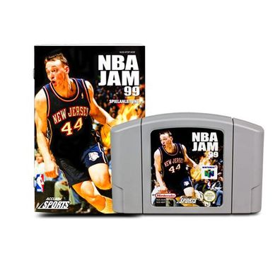 N64 Spiel NBA JAM 99 + Anleitung