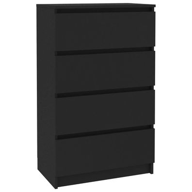 Sideboard aus Holzwerkstoff 60 x 98,5 x 35 cm Schwarz