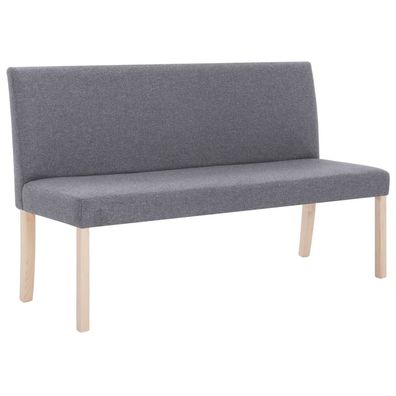 Sitzbank aus Polyester 139,5 x 85,5 x 54 cm Hellgrau