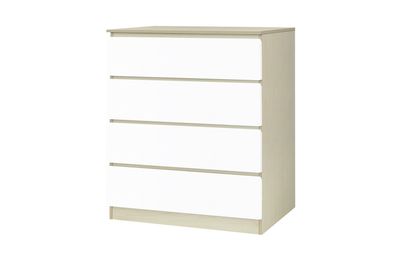 Kommode mit 4 Schubladen aus Spanplatte und MDF 80 x 93,5 x 39,5 cm