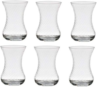 Pasabahce Teeglas Set 6 Teilig 42781 Glas 6 Personen Spülmaschinengeeignet Teegläs