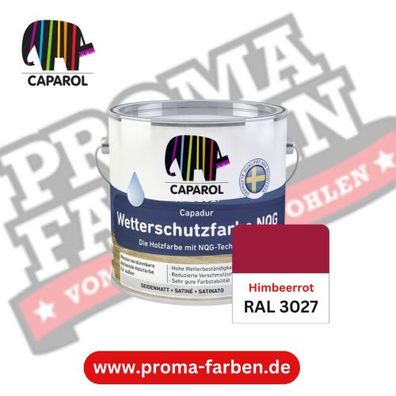 Capadur NQG Wetterschutzfarbe RAL 3027 Himbeerrot