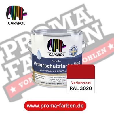 Capadur NQG Wetterschutzfarbe RAL 3020 Verkehrsrot