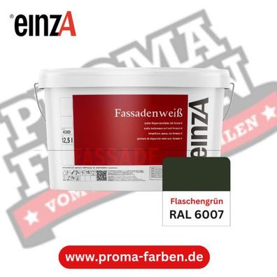 einzA Fassadenfarbe RAL 6007 Flaschengrün