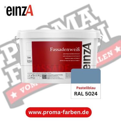 einzA Fassadenfarbe RAL 5024 Pastellblau