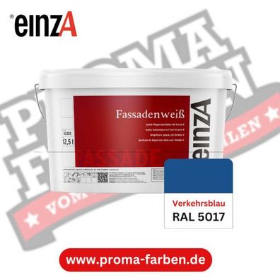 einzA Fassadenfarbe RAL 5017 Verkehrsblau