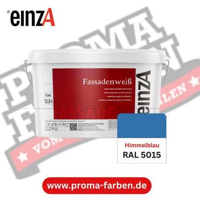 einzA Fassadenfarbe RAL 5015 Himmelblau