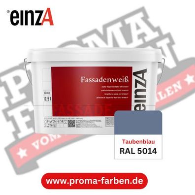 einzA Fassadenfarbe RAL 5014 Taubenblau