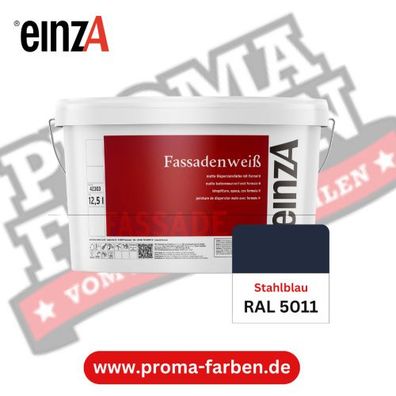 einzA Fassadenfarbe RAL 5011 Stahlblau