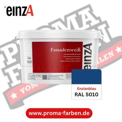 einzA Fassadenfarbe RAL 5010 Enzianblau