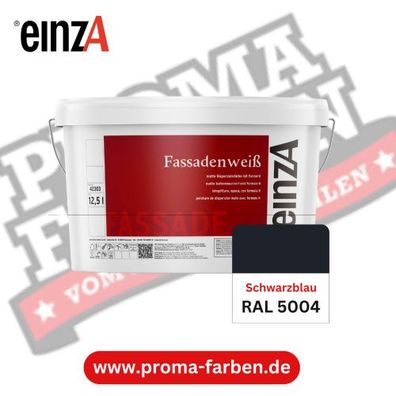 einzA Fassadenfarbe RAL 5004 Schwarzblau