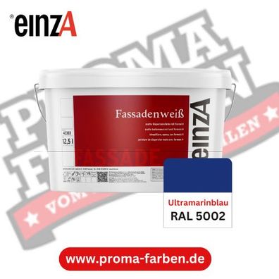 einzA Fassadenfarbe RAL 5002 Ultramarinblau