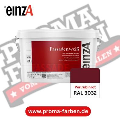 einzA Fassadenfarbe RAL 3032 Perlrubinrot