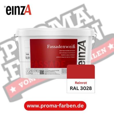 einzA Fassadenfarbe RAL 3028 Reinrot