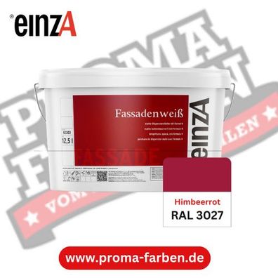 einzA Fassadenfarbe RAL 3027 Himbeerrot