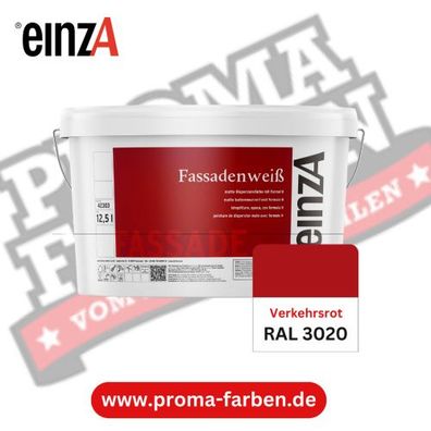 einzA Fassadenfarbe RAL 3020 Verkehrsrot