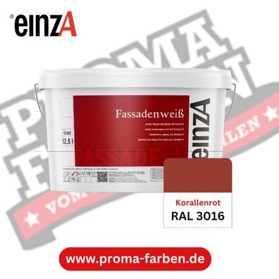 einzA Fassadenfarbe RAL 3016 Korallenrot