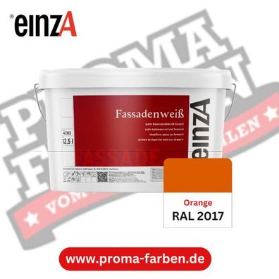 einzA Fassadenfarbe RAL 2017 Orange