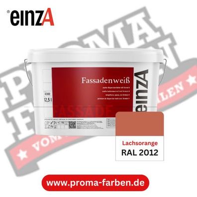 einzA Fassadenfarbe RAL 2012 Lachsorange