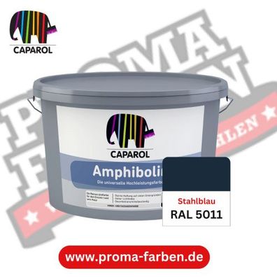 Caparol Amphibolin Fassadenfarbe RAL 5011 Stahlblau