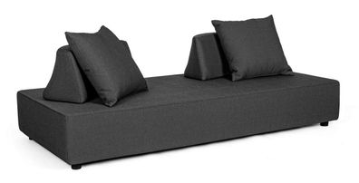 Sofa Piper 200 x 90 x 32 cm Aluminium Anthrazit